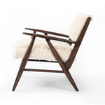 Papile Chair Cream Shearling Side View Four Hands