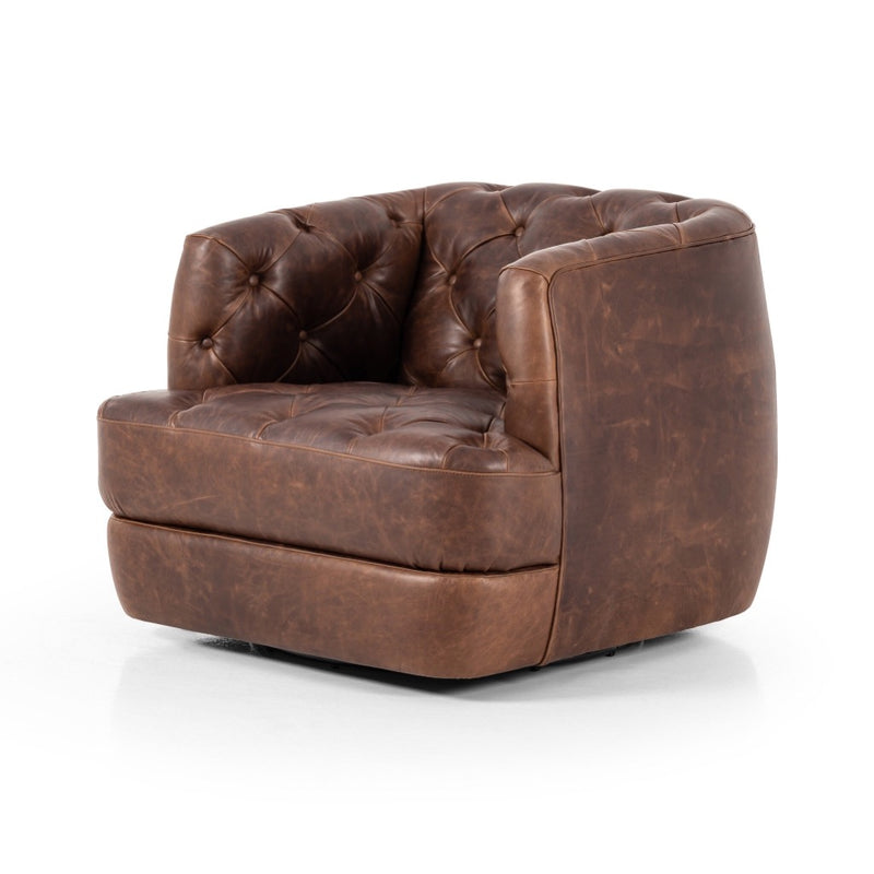 Paul Swivel Chair Raleigh Cigar Angled View 236761-002