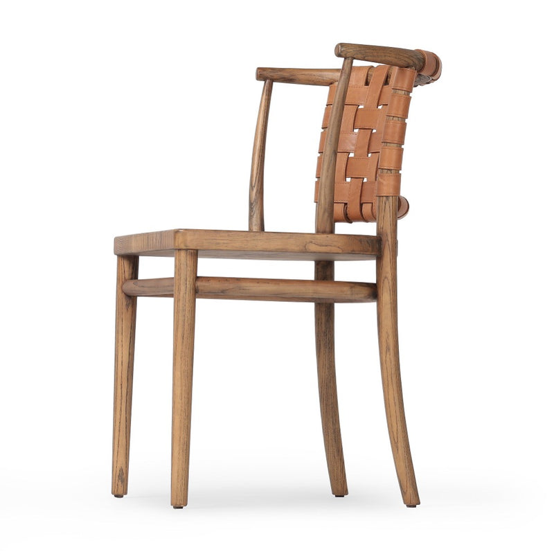 Four Hands Penelope Dining Chair Haven Tobacco Angled View