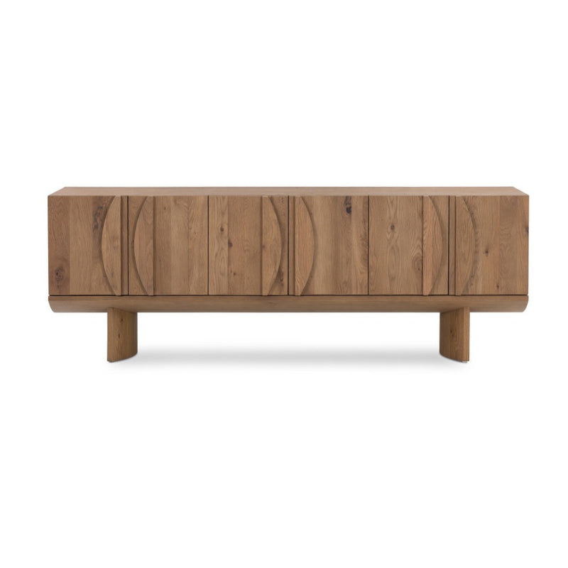 Pickford Media Console Dusted Oak Veneer Front Facing View 229264-001