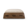 Four Hands Pietro Cocktail Ottoman Yuma Cream Side View