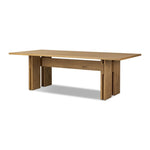 Railay Dining Table Dusted Oak Veneer Angled View 241163-001