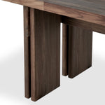 Railay Outdoor Dining Table Stained Toasted Brown-FSC Base Legs Four Hands