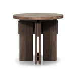 Four Hands Railay Outdoor End Table Stained Toasted Brown-FSC Side View