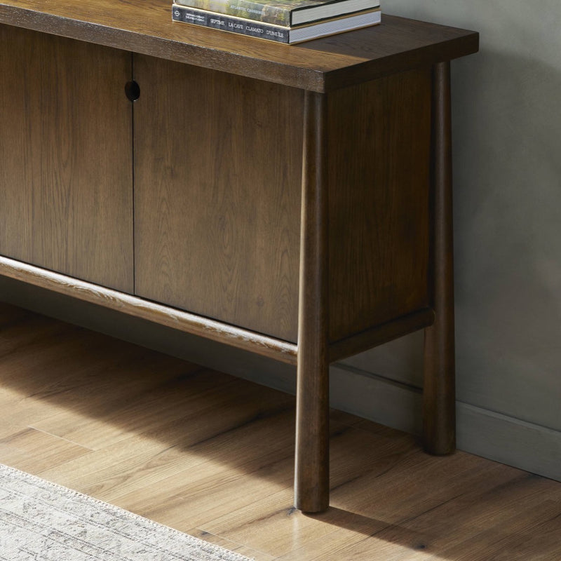 Four Hands Renaud Sideboard Dark Toasted Oak Staged View Legs