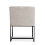 Home Trends & Design Renegade Dining Armchair Off White Linen Back View