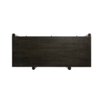 Reza Desk Worn Black Parawood Top View Four Hands