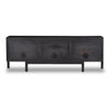 Reza Media Console Worn Black Parawood Back View 108962-003