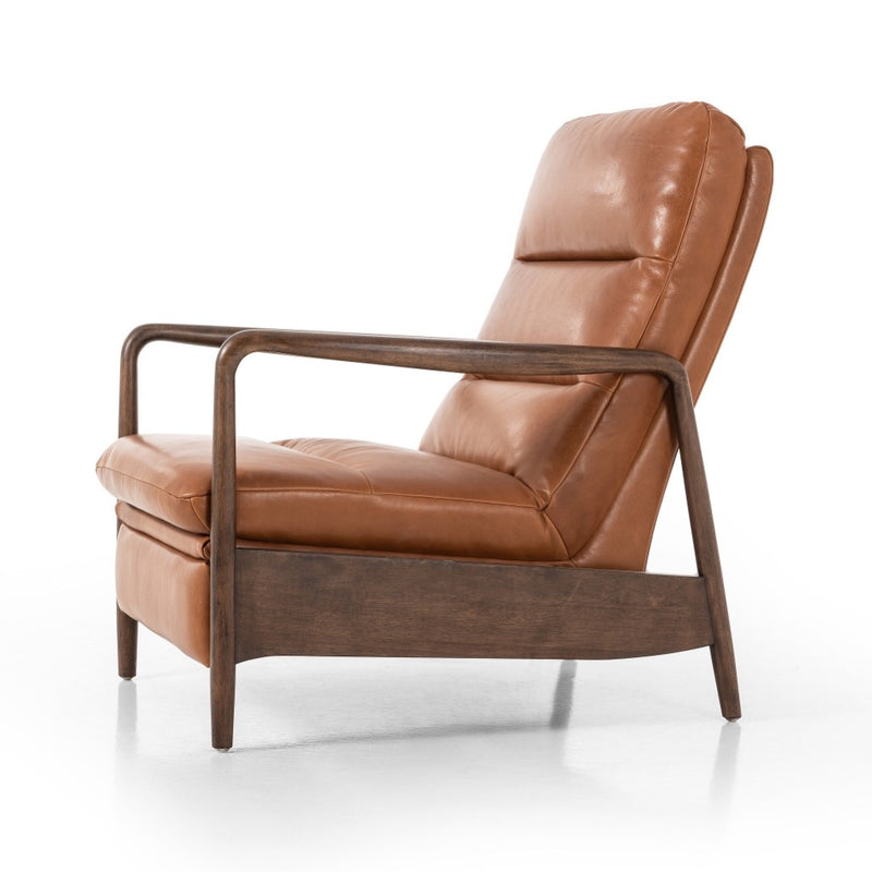 Rhodes Recliner Dakota Tobacco Angled View 233222-001