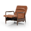 Rhodes Recliner Dakota Tobacco Angled View Reclined Four Hands