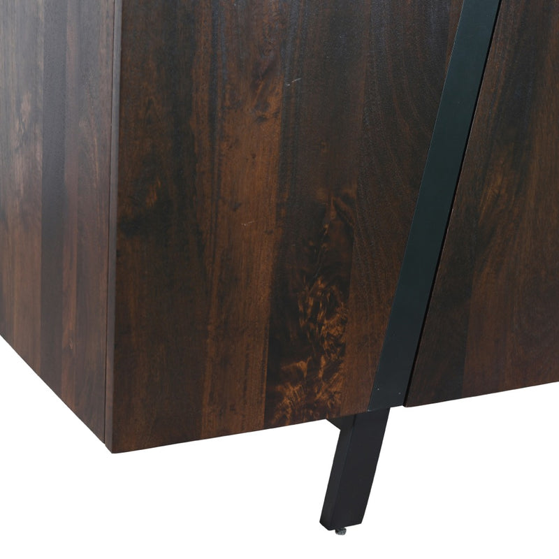 Riviera Sideboard Dark Walnut Iron Legs FRI-SB70DW