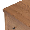 Four Hands Roark Nightstand Amber Oak Veneer Corner Detail