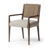 Rothler Dining Armchair Alcala Wheat Angled View Four Hands