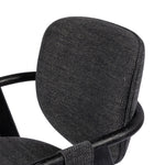 Four Hands Rowanoke Dining Armchair City Grey Performance Fabric Backrest