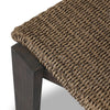 Roxy Outdoor Dining Chair Faux Dark Hyacinth Woven Seating Four Hands