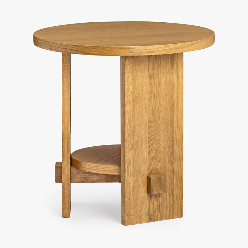 Co.House Designs Saguaro Oak End Table Natural Angled View