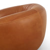 Saldana Swivel Chair Lorento Cognac Top Grain Leather Side 242319-001