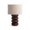 Sandia Table Lamp Walnut Front Facing View Co.House Designs