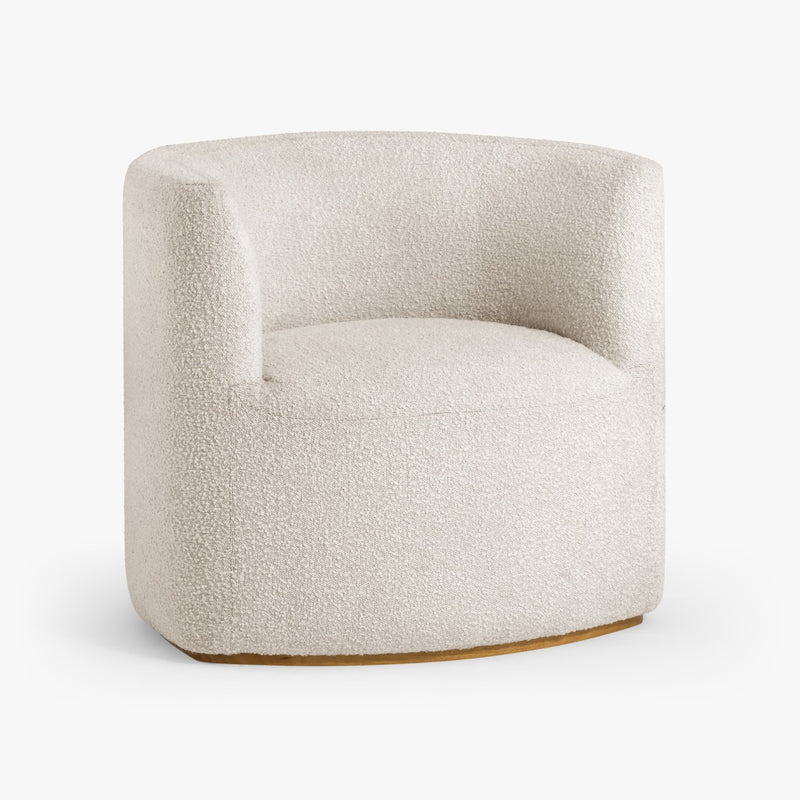 Santo Occasional Chair White Angled View Co.House Designs