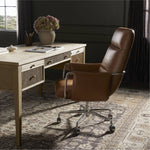 Sherman Desk Chair Sonoma Chestnut Staged View Four Hands