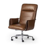 Four Hands Sherman Desk Chair Sonoma Chestnut Angled View