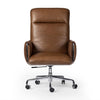 Sherman Desk Chair Sonoma Chestnut Front Facing View Four Hands