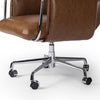 Four Hands Sherman Desk Chair Sonoma Chestnut Swivel Adjustable Base