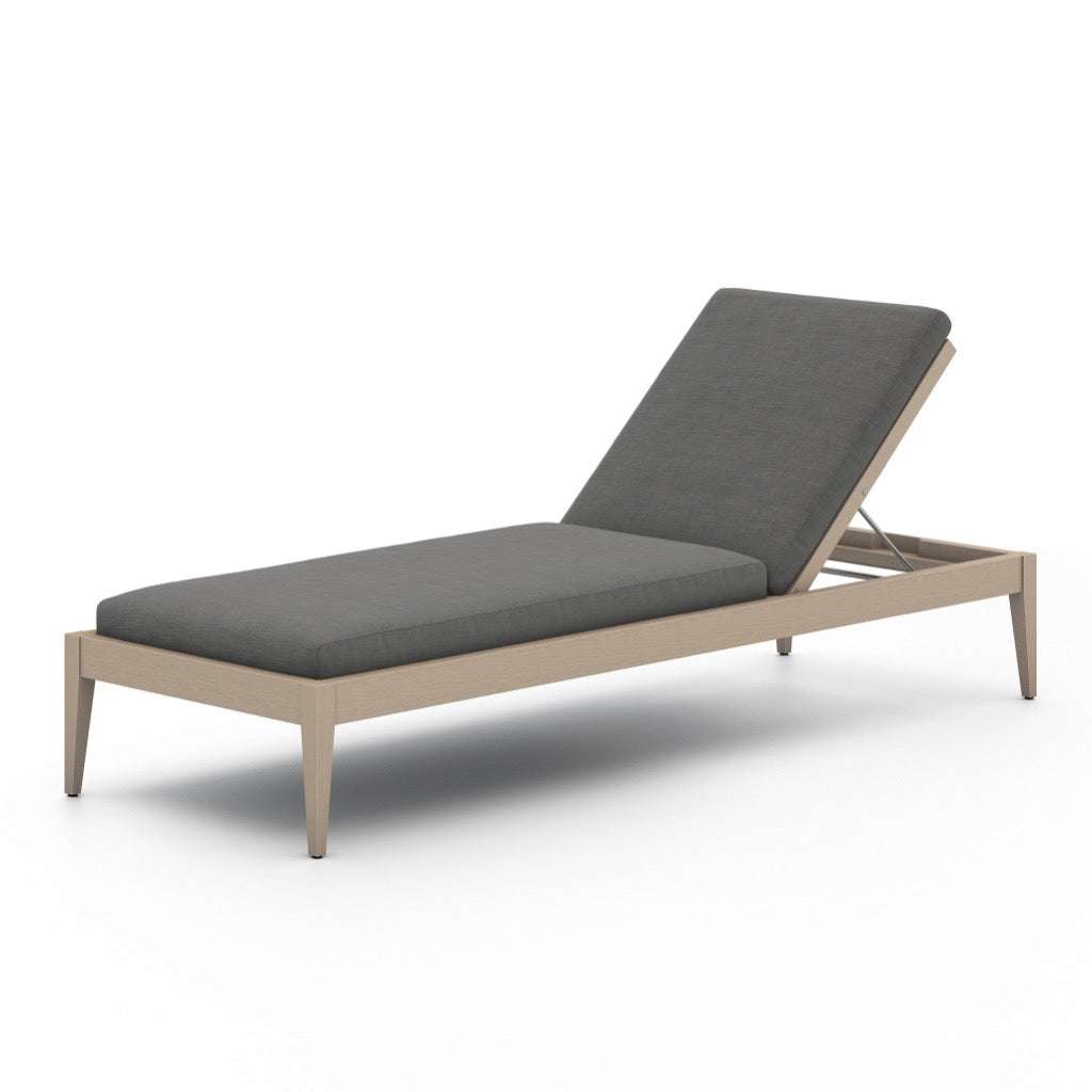 Sherwood Outdoor Chaise Charcoal Angled View 226912-007