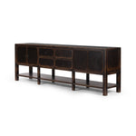 Shizuko Sideboard Distressed Walnut Angled View Four Hands