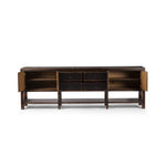 Shizuko Sideboard Distressed Walnut Open Doors 238772-001