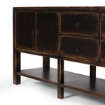 Shizuko Sideboard Distressed Walnut Lower Shelf 238772-001