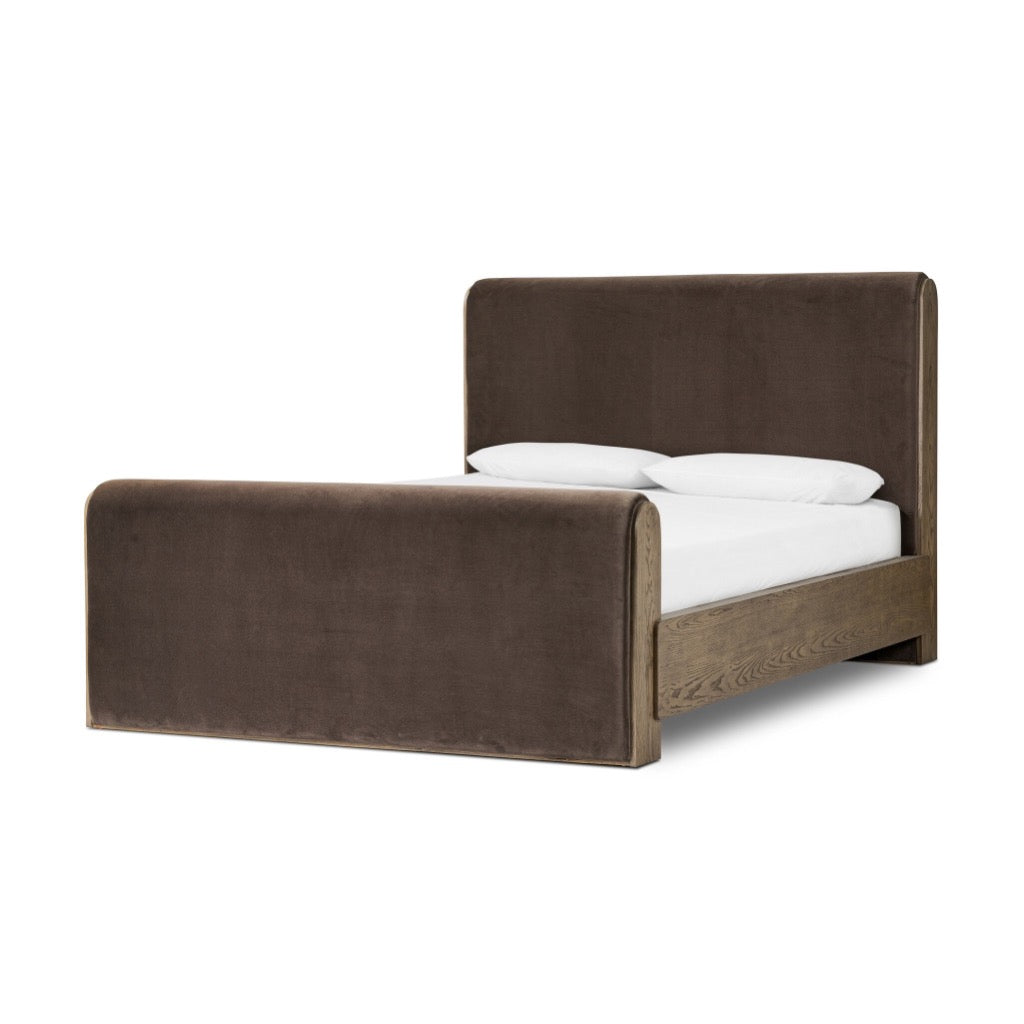 Sloane Bed Surrey Cocoa Angled View 246168-004