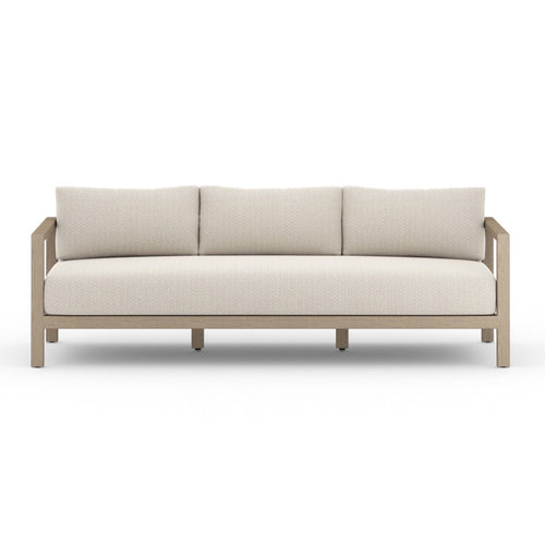 Sonoma Outdoor Sofa Faye Sand Front Facing View JSOL-10502K-971