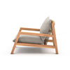 Four Hands Soren Outdoor Chair Stone Grey Side View