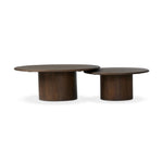 Stuart Nesting Coffee Table Set Aged Belgium Bleach Side View Four Hands