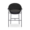 Suerte Outdoor Bar Stool Faux Black Hyacinth Front Facing View 239965-003