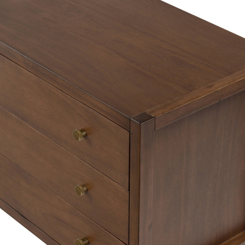 Sullivan Nightstand Saddle Tan Veneer Corner Detail 235835-001