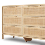 Sydney 9 Drawer Dresser Natural Cane Angled Drawers 238478-005