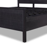 Sydney King Bed Black Wash Solid Mango Wood Frame 106686-016