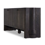 Sylvie Sideboard Brushed Dark Brown Angled Side View Four Hands