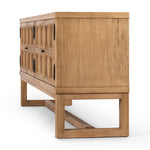 Four Hands Tamara Media Console Worn Oak Veneer Angled View