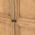 Tamara Small Cabinet Worn Oak Veneer Handles Four Hands