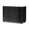 Tiago Marble Chest Distressed Black Angled View 238583-002