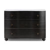 Tiago Marble Chest Distressed Black Front Facing View 238583-002