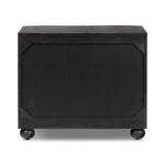 Tiago Nightstand Distressed Black Back View 235977-004