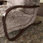 Tobin Chair Taupe Mongolian Fur Staged View 241232-001