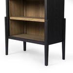 Tolle Bookcase Drifted Matte Black Interior Shelving 246044-003