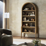 Tolle Bookcase Drifted Oak Solid Staged View 246044-001