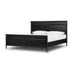 Four Hands Toulouse King Bed Distressed Black Angled View 231966-005