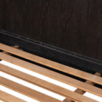 Toulouse Bed Distressed Black Slats Detail 231966-004